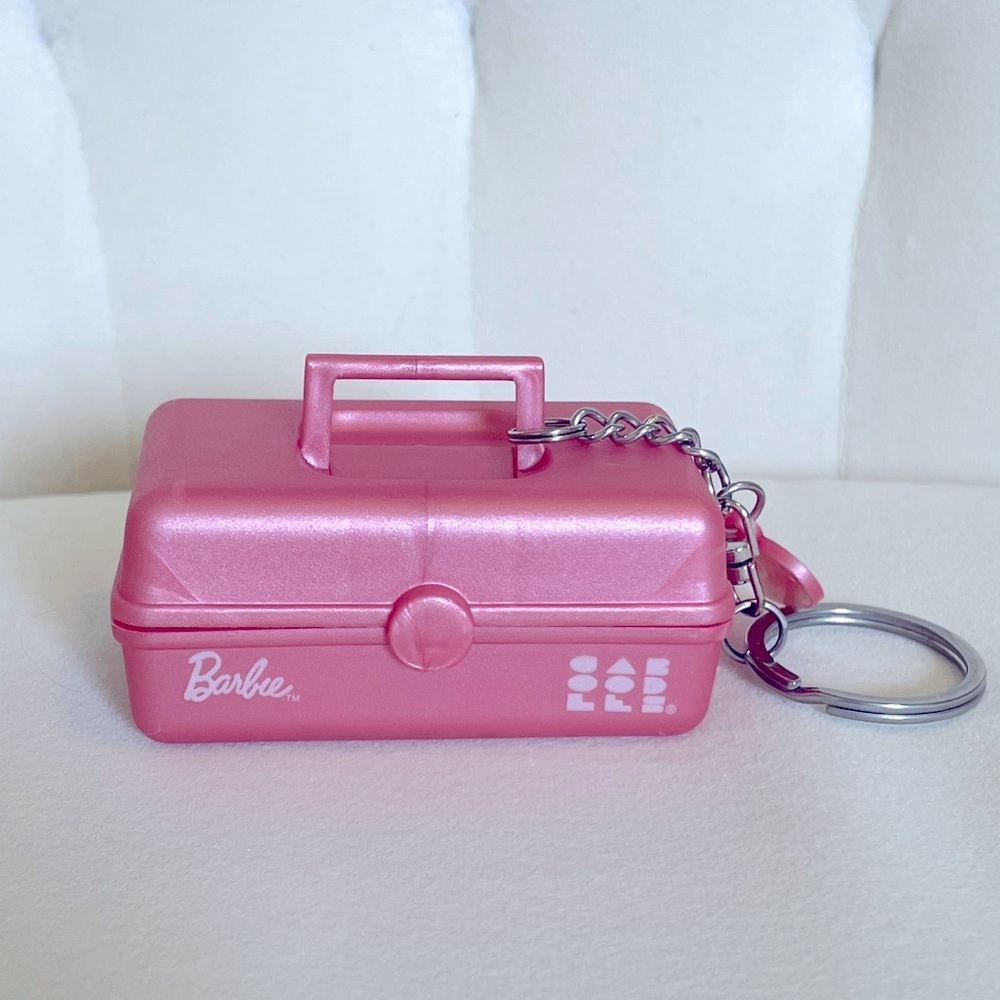 Barbie + Caboodles Pink Keychain